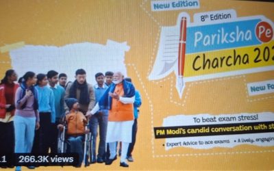పరీక్షాపే చర్చ వీడియో షేర్ చేసిన ప్రధాని మోడీ