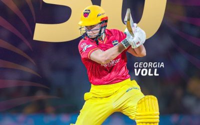 WPL :  UP భారీ స్కోర్ ; కిరణ్ నవిగిరే, జార్జియా వోల్ ల ఊచ కొత్త