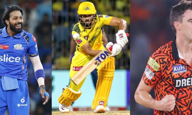 సి ఎస్ కే, ఎస్ ఆర్ హెచ్, ముంబై ఇండియన్స్ : 5-1-4-2