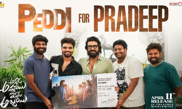 పెద్ది కి టికెట్ అమ్మిన ప్రదీప్ ; సత్య ని షూట్ కి రమ్మన్న చరణ్