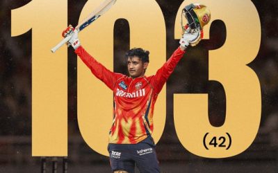 ఆర్య విధ్వంసం ; పంజాబ్ కింగ్స్ 219 పరుగుల భారీ స్కోర్