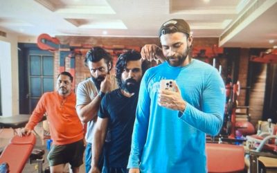 జిమ్ లో ముగ్గురు మెగా హీరోలు …ఏంటి కథ