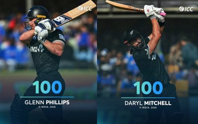 మిచెల్, ఫిలిప్స్ సెంచరీలు; భారత జట్టు లక్ష్యం 338 పరుగులు