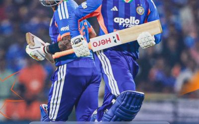 T20 : అభిషేక్ శర్మ విధ్వంసం ; భారత జట్టు 238 పరుగుల భారీ స్కోర్