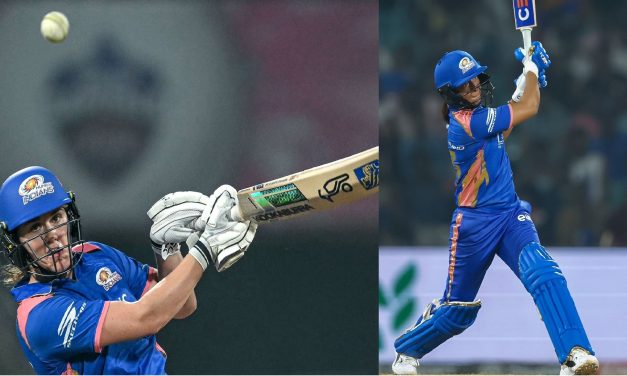 WPL : ముంబై ఇండియన్స్ 195/4 ; రాణించిన హర్మన్, బృంట్