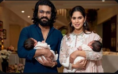 మెగా వార‌సుల బారసాల.. ఏం పేర్లు పెట్టారంటే?