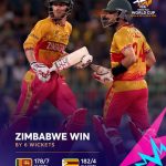 అంచనాలు లేకుండా వచ్చి, ఓటమి లేకుండా సూపర్ 8 లో జింబాబ్వే